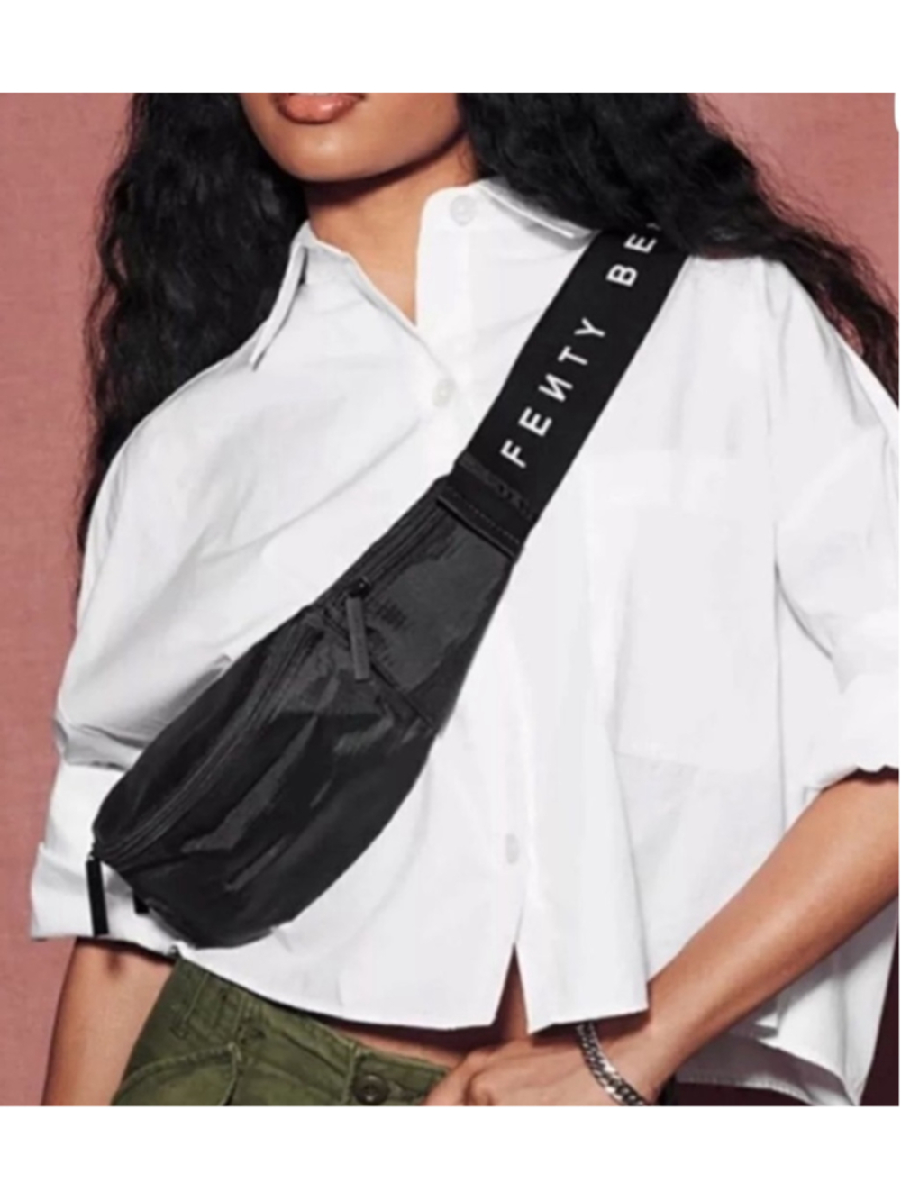 New Fenty Beauty Crossbody Bag, Black, Bum Bag